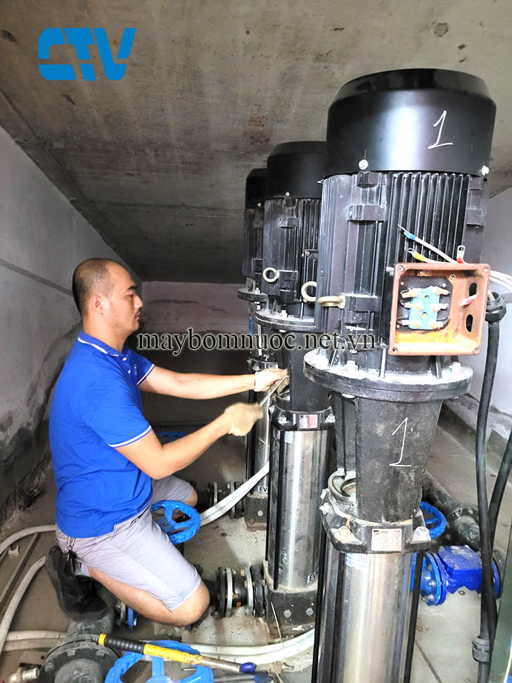 Địa chỉ thay buồng cánh máy bơm trục đứng Grundfos chất lượng, giá rẻ