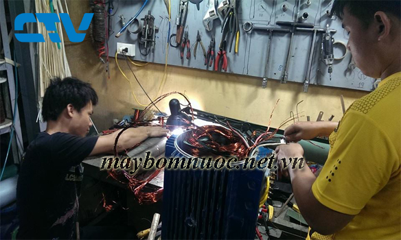 Quấn động cơ máy bơm nước Ebara
