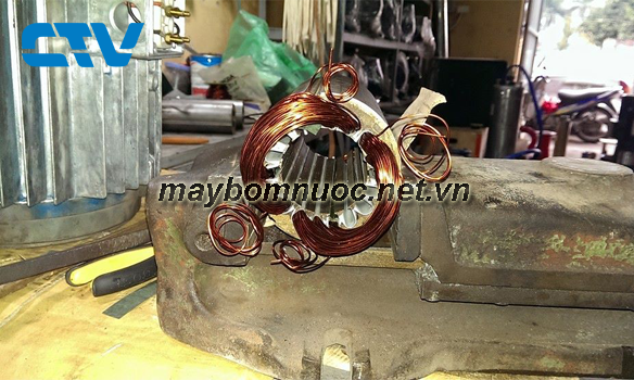 Quấn lại động cơ máy bơm công nghiệp