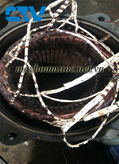 Quấn lại động cơ máy bơm nước thải Tsurumi nhanh chóng, chất lượng