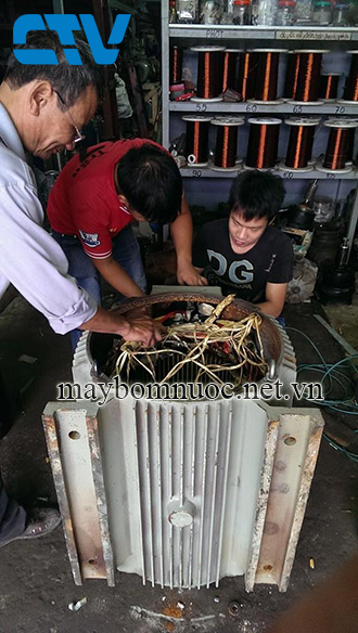 Cường Thịnh Vương - Quấn Dây Đồng Bọc Nhựa Máy Bơm Chìm Trục Ngang Lubi