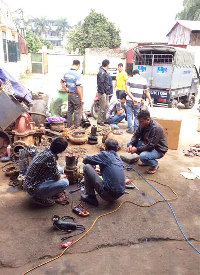 Sửa máy bơm chìm ABS tại Cường Thịnh Vương