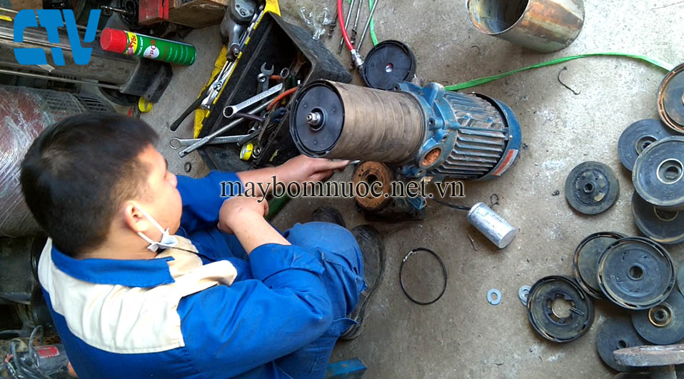 Sửa máy bơm trục đứng Ewara uy tín tại Hà Nội
