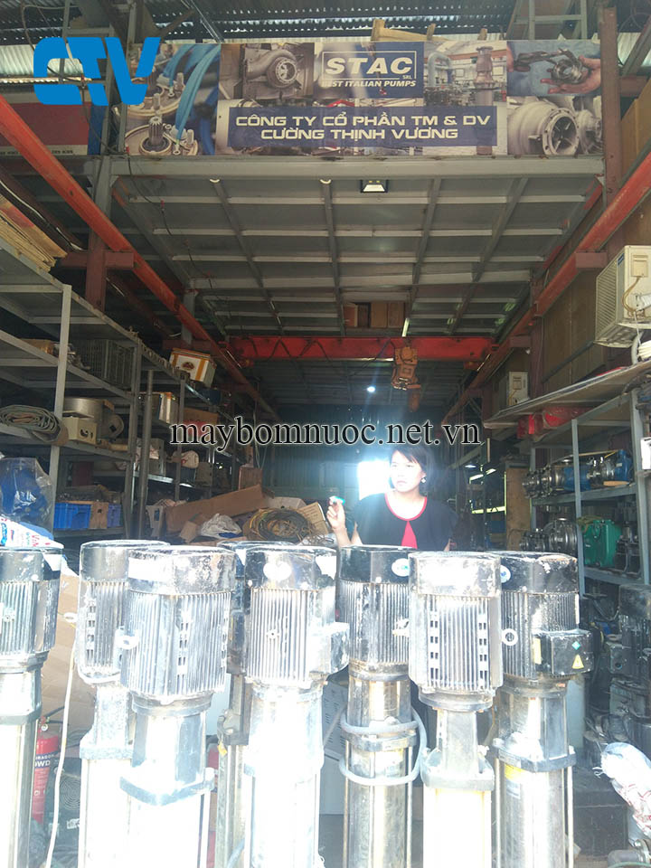 Thay buồng cánh máy bơm trục đứng, bơm nồi hơi, máy bơm RO