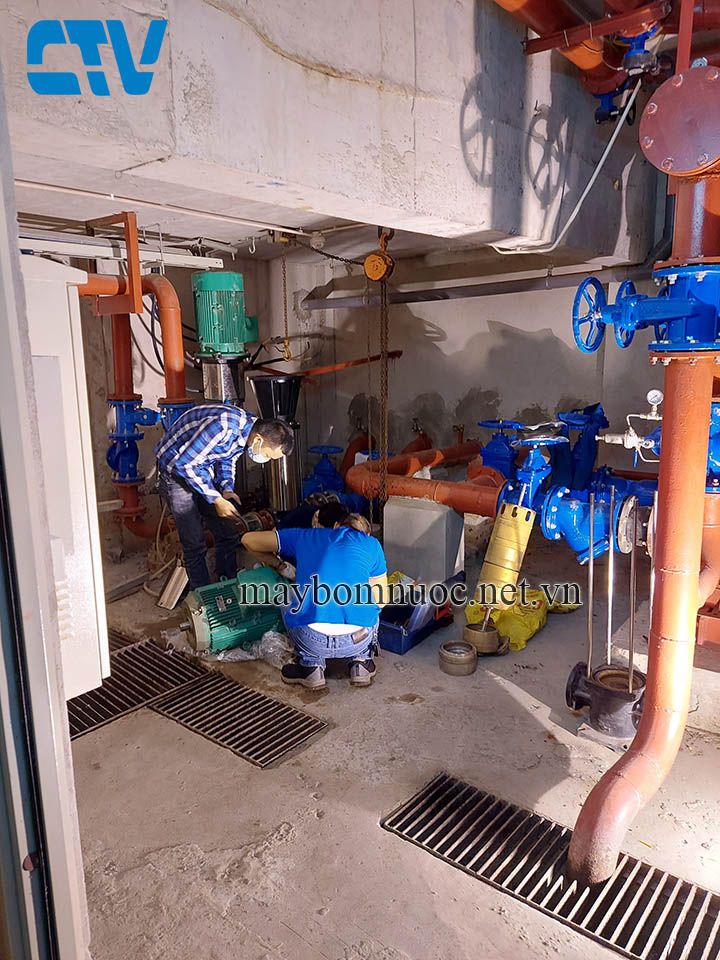 Buồng máy bơm trục đứng công suất lớn giá rẻ nhất tại Hà Nội