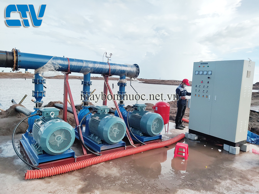 Thiết kế, lắp đặt tủ điện điều khiển cụm bơm công nghiệp 75Kw bằng biến tần
