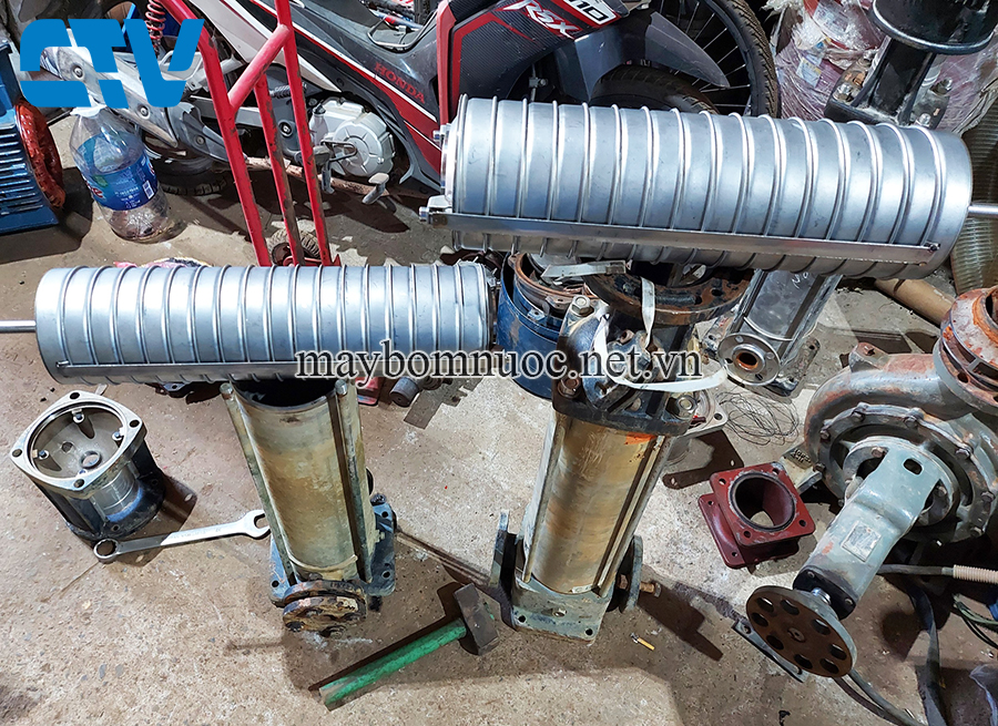 Sửa máy bơm trục đứng nhanh chóng, hiệu quả tại Hà Nội