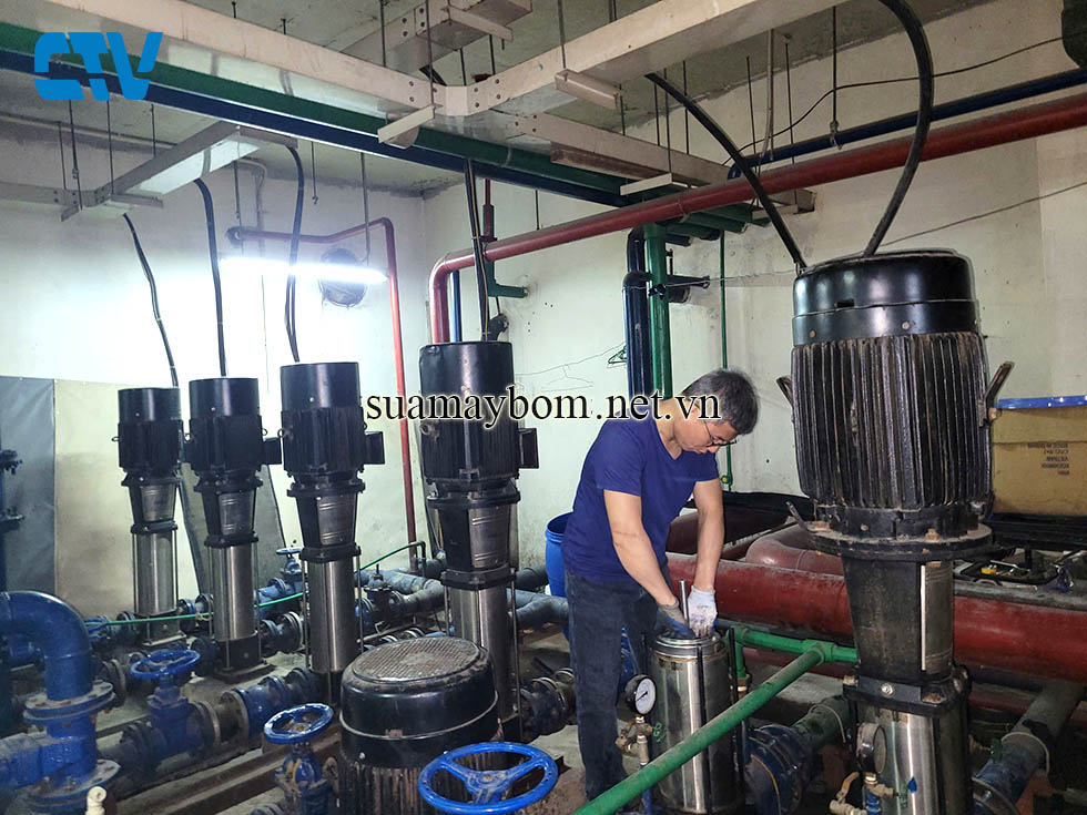 Sửa chữa máy bơm trục đứng tại miền Bắc chuyên nghiệp